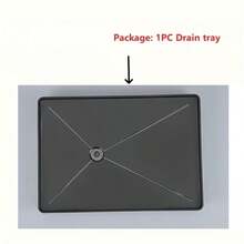 1个带排水孔的厨房收纳托盘，兼容碗碟晾干架，多功能沥水架，易于清洁，台面碗碟晾干架（不含晾干架）