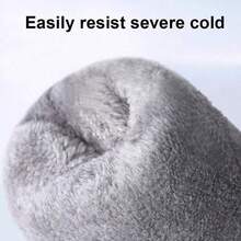 A Pair Of Winter New Ski Gloves For Men And Women, Snowboarding, Outdoor Cycling, Windproof, Waterproof, Thickened, Warm, And Internally Divided Five Finger Gloves - màu đen - Xem 10