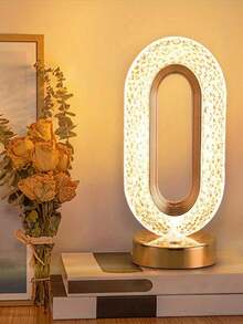 1个便携式无线LED台灯，可调光三色变换，亮度可调，可充电触控夜灯，适用于办公室、书房、卧室、餐厅、客厅、酒吧，也可作为节日礼物。LED灯、夜灯、照明灯、台灯、床头灯、装饰灯、桌面装饰灯、夜灯 - 多色 - 查看 9