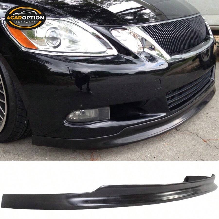 Fits 08-11 Lexus GS350 GS460 TTE Style Front Bumper Lip Spoiler Splitter PU - A - Xem 1