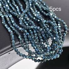 4mm Vibrant Faceted Glass Ball Beads | Sparkling Crystal Loose Beads | DIY Bracelet Necklace Phone Chain Jewelry Making Supplies | Handmade Craft Accessories - Spinel - View 31