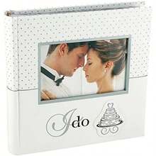 Álbum de fotos Malden "I Do", "Our Wedding" White and Silver, 1("I Do" Blanco y Plata 10.16 x 15.24 cm (4x6 pulg)) - Multicolor - Ver 1