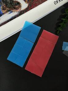 10 piezas 2*2cm Pegamento de arcilla de pintura de diamantes de imitación (Tamaño y color predeterminados: Rojo) - Rosa - Ver 6
