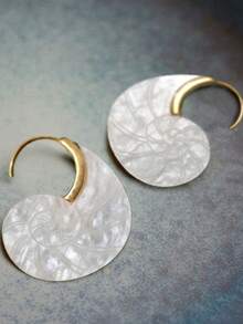 2pcs/Set Vintage Bohemian Style Faux Pearl Decor Art Bridal Wedding Earrings, Modern Bridesmaid Gift - Multicolor - View 14