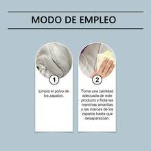 Gel Descontaminante y Desamarillador para Zapatos Blancos, Elimina Oxidación, Limpia Manchas y Bordes Amarillentos, No Daña Superficie, Restaura Blancura, Sin Lavado con Agua - Blanco - Ver 11