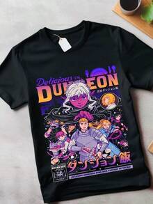 Senshi-Shirt Senshi Food Delicious In Dungeon Anime Japanese Shirt (3) - màu đen - Xem 2