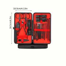 1 Set de Kit de Cuidado Profesional de Manicura y Pedicura, que incluye Herramientas de Cuidado Facial, de Uñas, de Pies y de Cuidado Facial - Multicolor - Ver 12