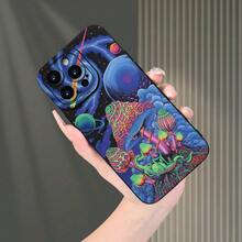 Mushroom Starry Sky Printed High-End Phone Case Suitable For Iphone 15, 14, 13, 12, 11 XS XR X 7, 8 Plus Pro Max Mini,Suitable For IPhone17 Air - 黑色 - 查看 4