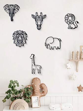 3pcs/Set Acrylic Creative Wall Decor Toys For Children's Room, Baby Room Wall Hanging Decorations