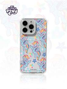 MY LITTLE PONY Official Genuine Cartoon Girly Phone Case, Card Holder Phone Case, Compatible With Apple 17, 17 Air, 17 Pro, 17 Pro Max, 11, 12, 13, 14, 15, 16 Pro, 16 Pro Max, 14 Plus, 15 Plus, 16 Plus, 15 Pro Max, 16 Pro, 16 Pro Max, XR, XS Max - Clear - View 1