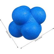 Toyvian 6 Pcs Agility Reaction Reflex Balls Bounce Ball Training Pack For Hand Eye Coordination Sports Workout Indoor Outdoor - 3個 - 查看 10