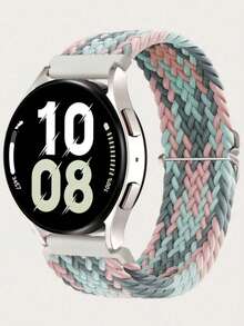 1条编织弹力单环表带，20mm/22mm，兼容三星Galaxy Watch 7 FE/6/5/4（40mm/44mm）、Galaxy Watch 6/4 Classic、Galaxy Watch 5 Pro（45mm）、Galaxy Watch 4 Classic（42mm/46mm）、Galaxy Watch 3（41mm）、Galaxy Active2，升级加长表带，男女通用 - 彩色 - 查看 7