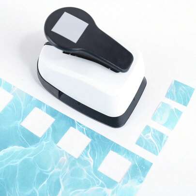 1PC Square Paper Craft Punch, Creative Design DIY Embossing Handcraft Material Punching Machine, Paper Cutting Tool