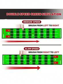 1pc Home & Office Golf Putting Mat, Plush Velvet Long Carpet Practice Pad - Multicolor - View 4