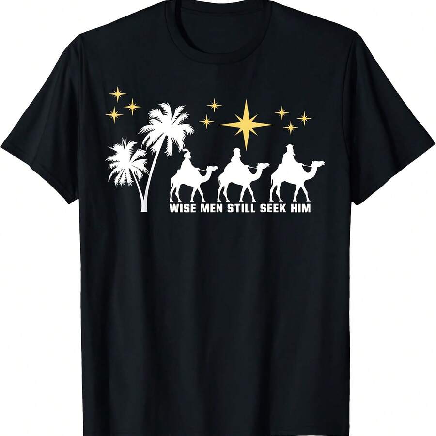Wise Men Still Seek Him Christmas Epiphany Three Kings Day T-Shirt - 款式6 - 查看 1