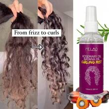 MELAO Rosemary Oil Batana Oil Curling Mist, Curl Defining & Enhancing Spray, For Natural Curly Hair, Defines & Separates Curls, Tames Frizz, Adds Shine & Moisture, Lightweight Hold, No Crunch, For All Hair Types, 100ml/3.38fl.Oz - Hot Pink - View 2