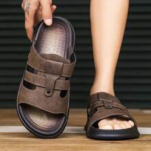 Fashionable Anti-Slip Casual Indoor Slippers - Khaki - View 6