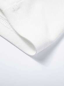Men's Casual Polo Shirt, Short Sleeve, Collared, Comfortable, Versatile, Suitable For Business, Gatherings, Parties, Spring/Summer White Sports - White - View 5