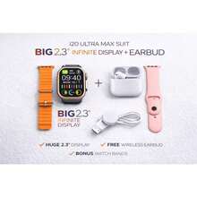 10-In-1 Smartwatch Bundle Gift Set – Includes 1 Smart Watch, Bluetooth Earbuds & 7 Band Options – Heart Rate, Sleep & Step Tracker, IP68 Waterproof Fitness Watch – Holiday Tech Gift - Multicolor - View 9