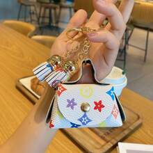 1 Cute And Mini Leather Small Bag, Including A Wallet, Headphone Bag, Storage Bag, Old-Fashioned Pendant, Key Card Bag, Key Bag For Women, Valentine's Day Gift - Multicolor - View 10