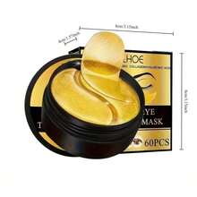 60 Pieces Of Unisex Adult Gold Eye Moisturizing Patches, Rich In Collagen And Hyaluronic Acid, Alcohol-Free, Suitable For All Skin Types, Making The Eye Area Look Noticeably Firmer - 60Pcs - View 5
