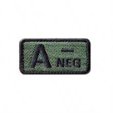 VINCAN 1pc Green Tactical Blood Type Patch - Positive & Negative Embroidered Military Emblem, Suitable For Gear And Apparel, Travel Essentials, Camping, Outdoor Decor - Multicolor - View 10