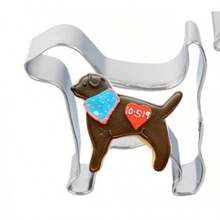 Stainless Steel Cartoon Dog Shaped Cookie Cutter, Pet Dog DIY Cookie & Candy Cutting Mold
