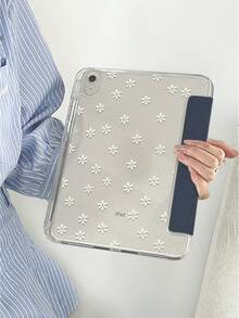 1 件装，采用卡通星星和领结双面图案设计，适用于 iPad 10/9/2025 Pro 11 英寸，Y 型折叠平板电脑保护套，透明亚克力后盖，具有自动唤醒/睡眠功能、多角度支撑和笔槽，是办公和学习的必备之选，非磁性保护套。 - 藍色 - 查看 7