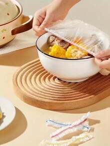 300 غطاء قابل لإعادة الاستخدام لحفظ الطعام، أغطية بلاستيكية مطاطية للأوعية والأكواب والعلب والزجاجات، إحكام إغلاق محكم للتخزين الغذائي والحفاظ على الفواكه والخضروات في المطبخ - متعدد الألوان - مشاهدة 2