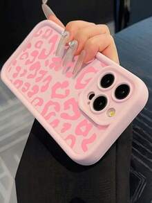 Cheetah,Leopard Print 1pc Leopard Patterned Case Compatible With IPhone 17 Pro Max Shockproof Bumper Phone Cover Compatible With IPhone17 14 15 Pro Max 13 12 11 16Plus 17 Air - Multicolor - View 3