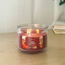 3-Wick Scented Candle In 11.5 Oz Glass Jar, Fall Fragrance  Pumpkin Spice, Long Burning, Soy Blend Wax, Home Decor, Autumn Aromatherapy Candle For Cozy Indoors - 1 - Xem 4