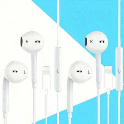 Auriculares con cable con micrófono incorporado y control de volumen, auriculares con cancelación de ruido compatibles con 14/13/12/11 Pro Max/Xs/Xr/X/7/8Plus