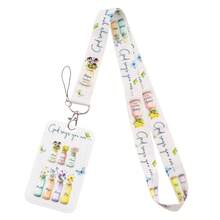 1 Set Minimalist Theme ID Card Holder - Lanyard Included - Suitable For Transit Card, ID Card, Name Card, Conference Pass, Nurse ID, School ID - Office & School Supplies - Multicolor - View 6