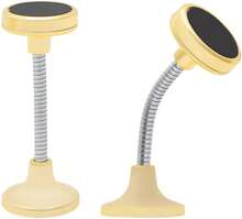 Aquarius Car Spring Magnetic Holder Gold, Adjustable Magnetic Phone Mount With Flexible Spring Arm, Strong Grip Smartphone Holder For Dashboard And Air Vent, Hands-Free Driving Accessory - Gold - View 4