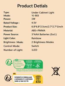 BASIC LIVING 1pc Sunset Projection Under Cabinet Light