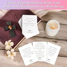 Biblical Affirmation Cards 60 Unique Christian Art Gifts Scripture Prayer Cards Positive Religious Inspirational Affirmation Cards Deck Bible Verse Encouraging Gift For Women And Men - như hình ảnh - Xem 3