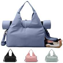 CYPNBolsa de Gimnasia para MujerBolsa de Yoga con Hebilla para Esterilla de Yoga Bolso de Mano con Compartimento para Zapatos para Gimnasio y Viajes AzulFashion - 219610733 - Ver 2