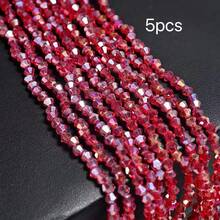 4mm Vibrant Faceted Glass Ball Beads | Sparkling Crystal Loose Beads | DIY Bracelet Necklace Phone Chain Jewelry Making Supplies | Handmade Craft Accessories - Spinel - View 37