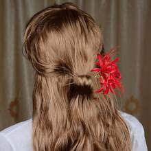 Lycoris Radiata Hair Stick,Red Spider Lily Hair Pin Japanese Hair Styling Pin Realistic Flower Hairpin Hair Accessories Bridal Wedding Party Cosplay Decorationsvalentine's Day XXJI - 1 - 查看 6