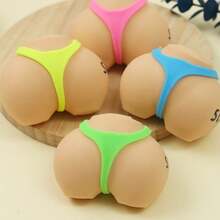 1/3pcs 2026 New Arrival Realistic Butt Squeeze Toy, Slow Rebound Prank Stress Reliever, Funny Novelty Gift, Birthday Gift, Prank Gift, Surprise Gift - Multicolor - View 7
