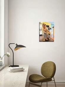 1pc Customized Children's Printed Canvas Poster, Upload Your Own Photo For Family, Pets, Wedding, Anniversary - Perfect For Home & Room Decor, Unique Gift For Easter, Graduation, Birthday Or Anniversary, Fast Delivery - Precious Keepsake For Family And Friends - Multicolor - View 3