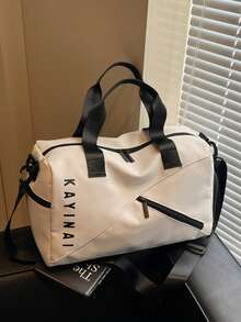 1个中号旅行包，男女通用健身包，户外旅行包，干湿分离收纳袋，个人行李包，通勤购物手提袋，健身休闲收纳袋 - 彩色 - 查看 19