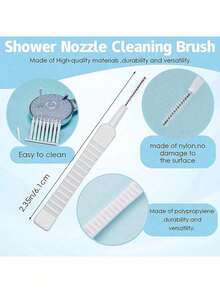 10pcs Shower Cleaning Brushes, Shower Hole Cleaning Brush Tool, Bathroom Toilet Nozzle And Showerhead Gap Cleaning Needles, Cleaning And Unclogging Tools, Household Cleaning Supplies - Multicolor - View 8