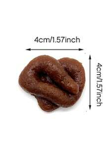 趣味恶作剧礼盒套装，包含1个精美礼盒和1个逼真的假便便。完美的愚人节惊喜礼物和恶作剧道具。 - 彩色 - 查看 6