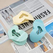 6 Pack Cute Heart - Shaped Hair Clips - Winter & Spring Colors (Mint Green, Brown, Yellow, Etc), Hair Accessoriesvalentine's Day PT1O - 3 - Xem 5