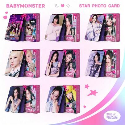 Babymoster 60pcs LOMO Cards + 32pcs Stickers, Boxed High Definition Photo Cards, LOMO Cards, Fans Merchandise Goods, Valentine's Day Gift, Small Gift