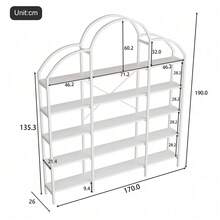 Bookcases - White + MDF+Metal + Modern - View 6