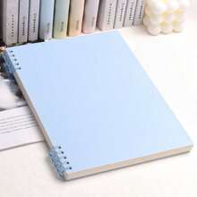 A4 Spiral Notebook, 110gsm Thick Paper, 120 Pages (60 Sheets), 4 Color Options, Built-In Storage Pouch, Comfortable To Use. Also Called Spiral Notebook, Coil Notebook, Loose-Leaf Notebook, B5 Size, 120 Pages (60 Sheets). - Multicolor - View 5