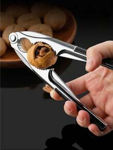 1pc Stainless Steel Nut Cracker, Thickened Clamp, Almond/Walnut/Pine Nut Crusher, Nutshell Opener, Plier Tool - Multicolor - View 3