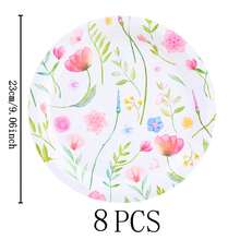Wildflower Disposable Tableware Set, 7/9 Inch Party Plates, Disposable Paper Plates And Cups Suitable For Holidays, Weddings, Engagements, Weddings, Birthdays, Parties, Celebration Events - Multicolor - View 8